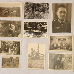 Lot de 10 photos Soldat Allemand Wehrmacht 39/45