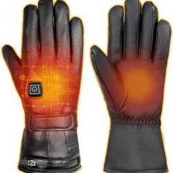 Gants chauffants électriques Batterie 4000 mAh Rechargeables Gants et moufles Femme Hommes