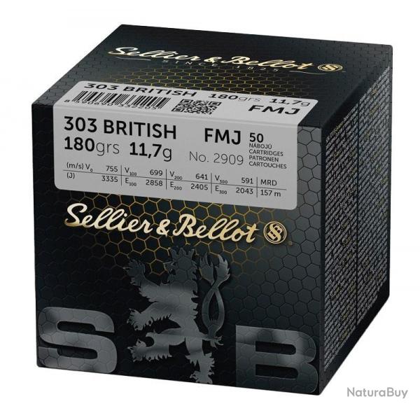 CARTOUCHES SB 303 BRITISH FMJ 138gr x50