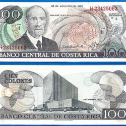 Costa Rica 100 Colones 1993 Jimenez Billet Amerique