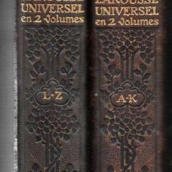 larousse universel en 2 volumes direction claude augé