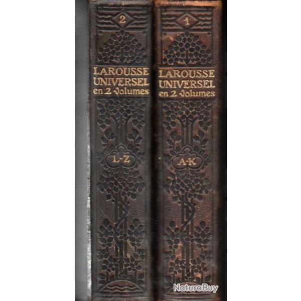 larousse universel en 2 volumes direction claude aug