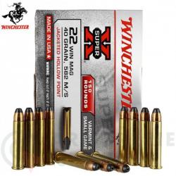 Winchester 22 Magnum FMJ 40 Grains 150 balles