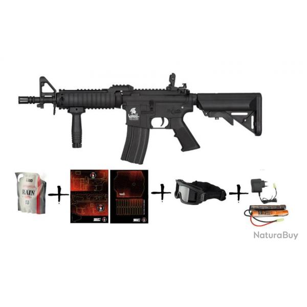 Pack Airsoft M4 LT-02C MK18 Lancer tactical Noir BF24