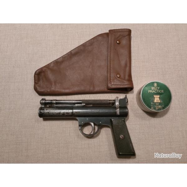 Pistolet  air comprim Webley & Scott modle "Senior" calibre 5.5 ( .22 )