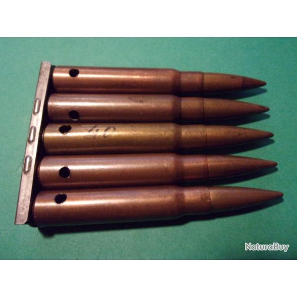 5 munitions/clip de 40 tui acier cuivr, balle blinde, cuivre, neutralise