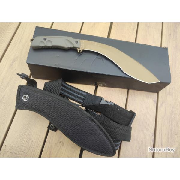 Couteau Kukri fox extrem tactical tracker bronze