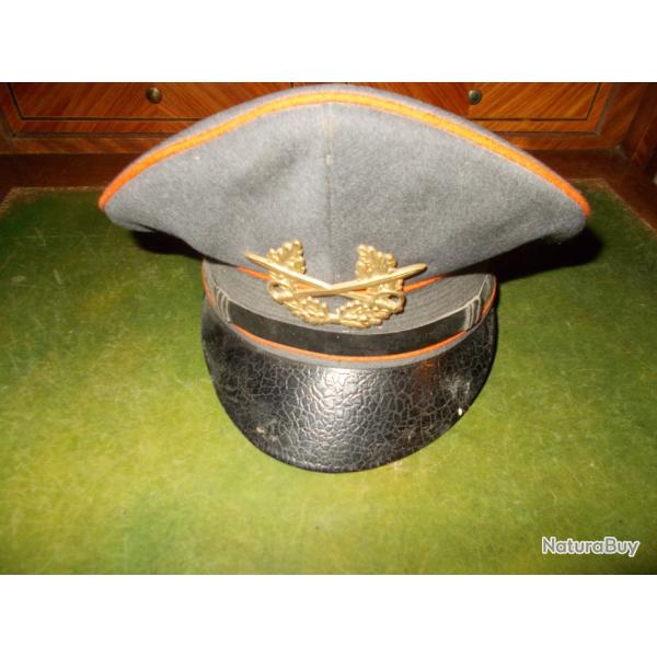 ancienne casquette militaire militaria est allemand vintage artillerie ? pes croises dor palmes