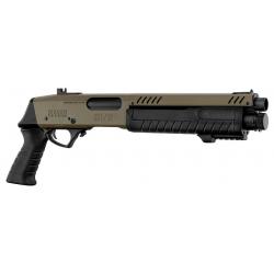 Réplique fusil à pompe FABARM STF12 Short Initial TAN Gaz