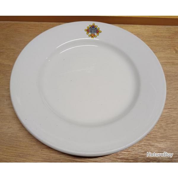 RARE assiette  dessert militaire en porcelaine du 81me Rgiment d'Infanterie