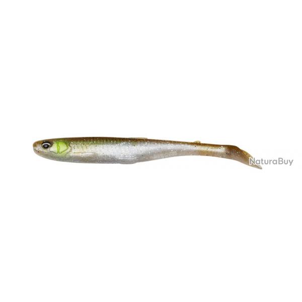 Leurres SAVAGE GEAR Slender Scoop Shad 9cm  l'unit Green Silver