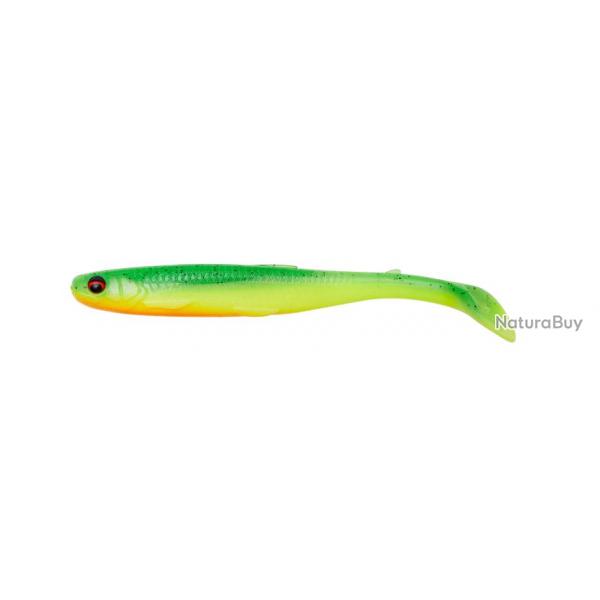 Leurres SAVAGE GEAR Slender Scoop Shad 9cm  l'unit Green Yellow