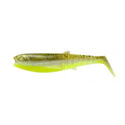 Leurre SAVAGE GEAR Cannibal Shad 8cm à l'unité Green Pearl Yellow