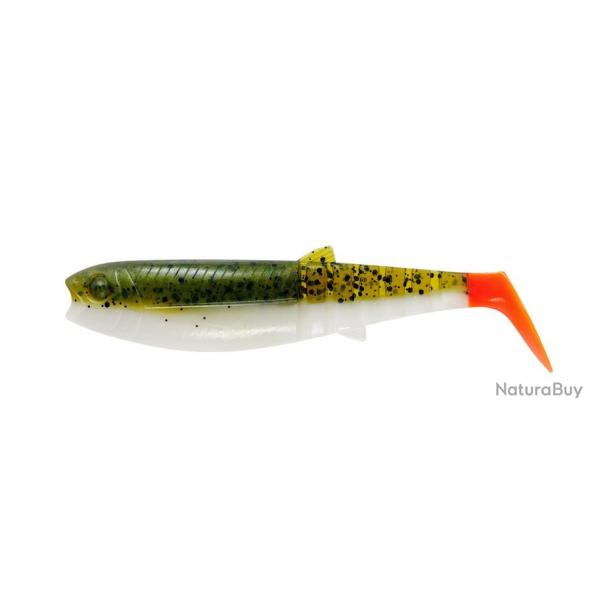 Leurre SAVAGE GEAR Cannibal Shad 8cm  l'unit Olive Hot Orange