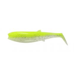 Leurre SAVAGE GEAR Cannibal Shad 10cm Fluorescent Yellow Glow