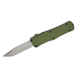 Couteau OTF Automatique Mantis Lame Acier 440C Tanto Manche Alum Green Clip USA MANOTF818