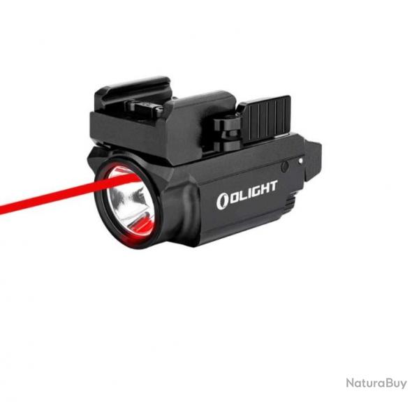 Olight Baldr RL Mini | Lampe tactique rail 1913 & GL avec laser rouge