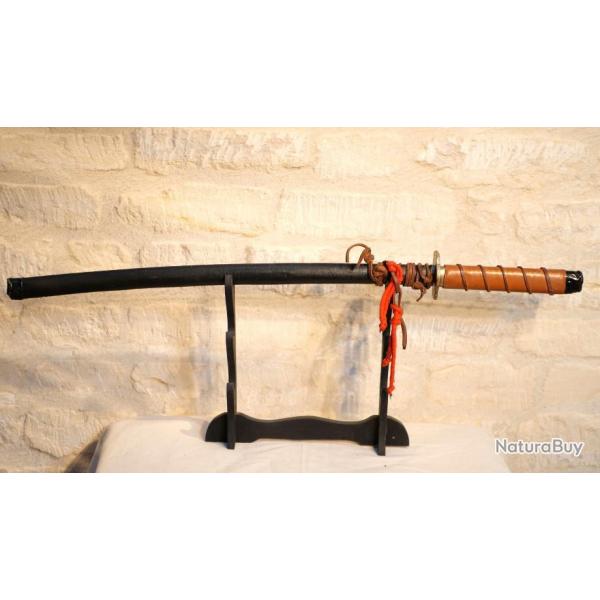 REPRODUCTION sabre japonais katana fabrication artisanale accidents vente en l'tat ref EBR24JAP024