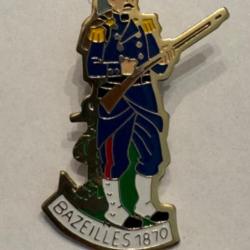 Pins militaire, Armée, soldat-Bazeilles 1870, TTBE, neuf.