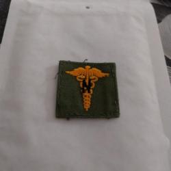 Collars officier armée us NURSE MEDIC kaki jaune original1