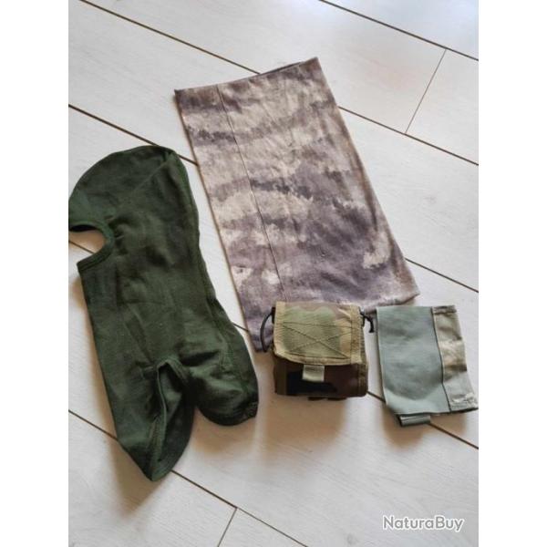 lot arme airsoft camouflage poche molle