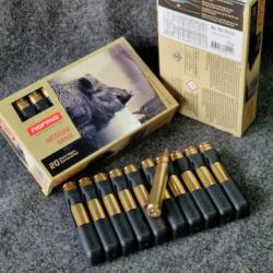 Lot de 3 boîtes de munitions en cal 300 Win Mag 11,7g.180gr Norma Bond strike. Extra long range.