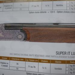 super calibre20 luxe allégé vouzelaud