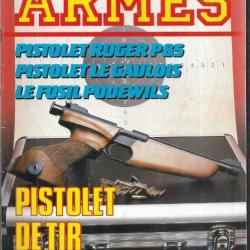 l'amateur d'armes 84, pistolet le gaulois , pa ruger p-85, 6mm vélodog, poignard mk III us navy