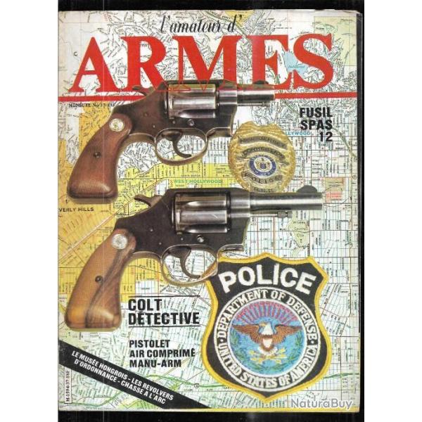 l'amateur d'armes 37 colt dtective spcial 1re gnration, air comprim manu arm, chasse  l'arc