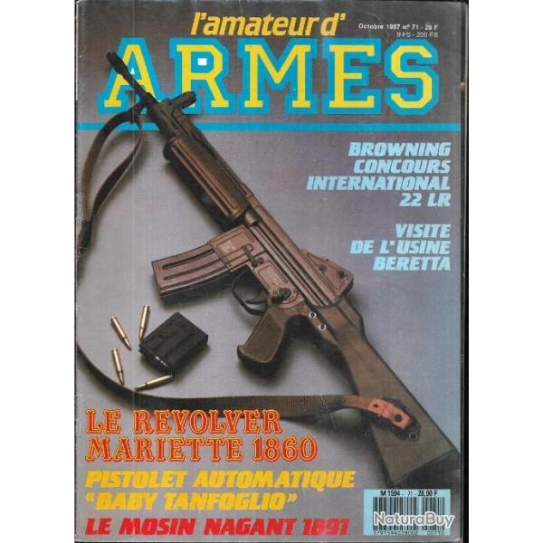 l'amateur d'armes 71 mignon galand, ferdinand mannlicher, gerber survival lmf, baby tanfoglio,