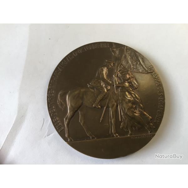 VENDU PAR LE-CUIRASSIER BELLE MDAILLE BRONZE LILLE DLIVRE PAR LES ANGLAIS 1918