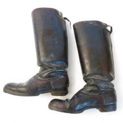 Paire de bottes cuir originales Allemandes  WH ref bo95