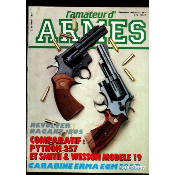 l'amateur d'armes 61 nagant 1895, dagues militaires allemandes 1935-1945, shotguns beretta, arc et t