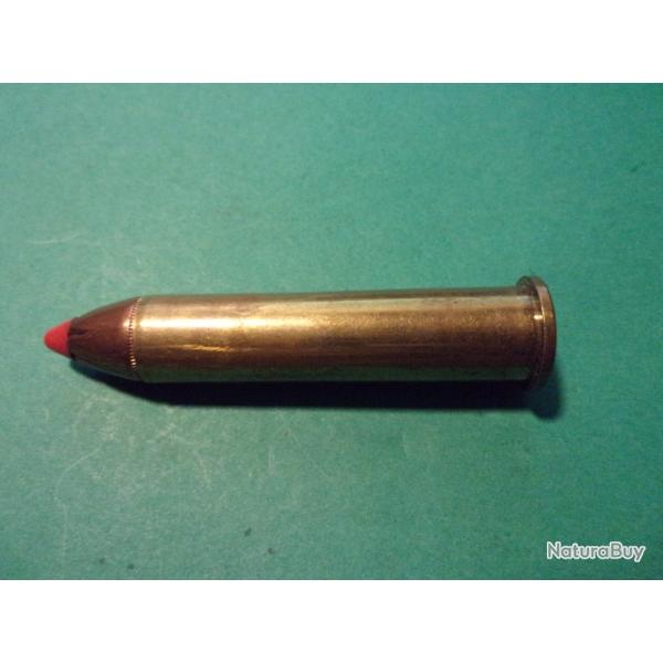 1 Munition en 45-70 GOVT, Hornady tui laiton, balle cuivre pointe plastic rouge