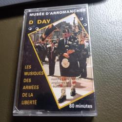 K7 audio D.Day les musiques des armées de la liberté  musée d'Arromanches