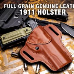 Holster Cuir Brun 1911