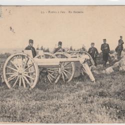 CPA-  Écoles à Feu. En Batterie