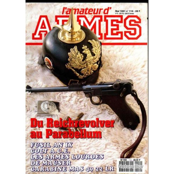 l'amateur d'armes 114 , armes lourdes de la waffenfabrik mauser part 1,fusil an IX, carabine mas 49