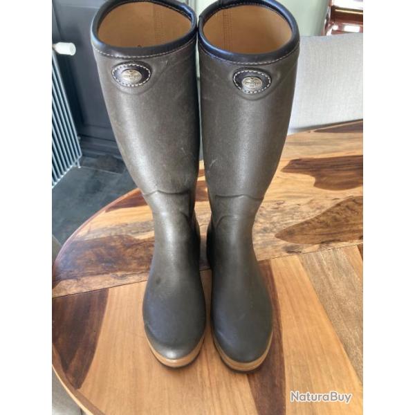 Superbes bottes le Chameau St Hubert Hritage Pointure 42 Tour de mollet 44