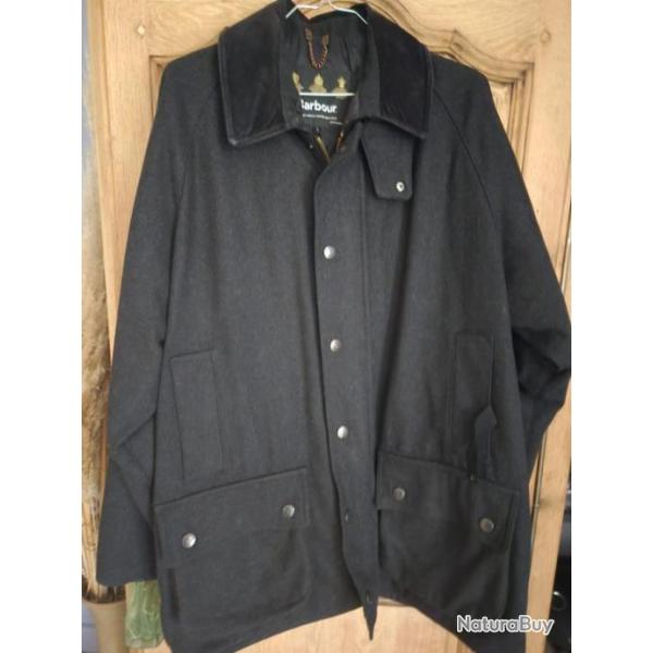 Veste Barbour Beaufort Wool Jacket Taille L en Trs Bon tat .