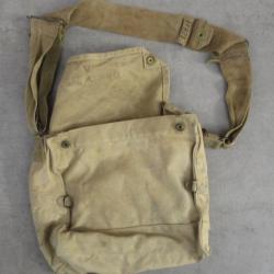 Sacoche masque à gaz militaire WW2 originale : GMH 1940 Musette besace sangle armée Indiana Jones