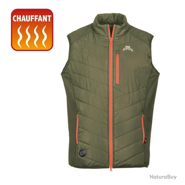 Gilet chauffant hybride ProHunt - Kaki - 4XL