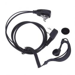 Oreillette pour talkie-walkie BAOFENG UV5R/KENWOOD/HY, micro, filaire, Radio écoute - Promo