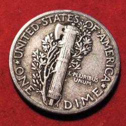 U.S.A piece de one dime 1939  argent diametre 18 mm