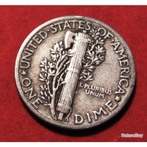 U.S.A piece de one dime 1939  argent diametre 18 mm