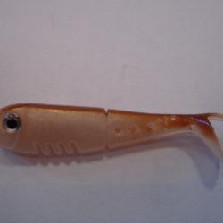 DELALANDE LOT DE 10 BABY BUSTER SHAD 5CM - BLANC NACRE DOS MARRON