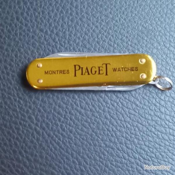 PETIT CANIF  DE POCHE  " MONTRE DE LUXE  PIAGET  /  VICTORINOX   "