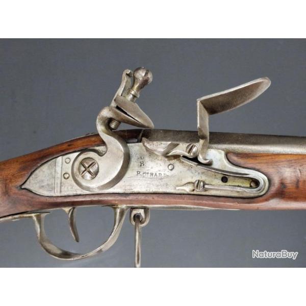 FUSIL A SILEX REGLEMENTAIRE D'INFANTERIE MODELE 1728 M54 PIERRE GIRARD SAINT ETIENNE - FRANCE ANCIEN