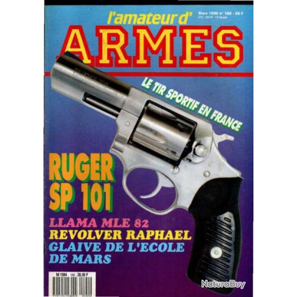 l'amateur d'armes 100ruger sp 101, stylo pistolet, lee-enfield n8, pointage gex-dumez, index