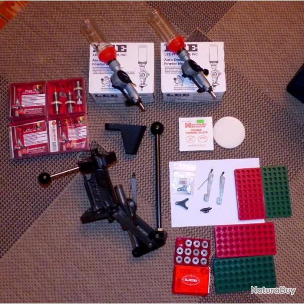 Kit complet Presse LYMAN T-MAG  6 tourelles + Doseuses LEE + Outils LEE + Nombeux accessoires